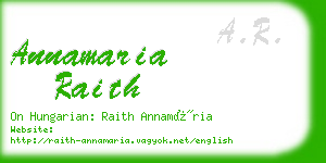 annamaria raith business card